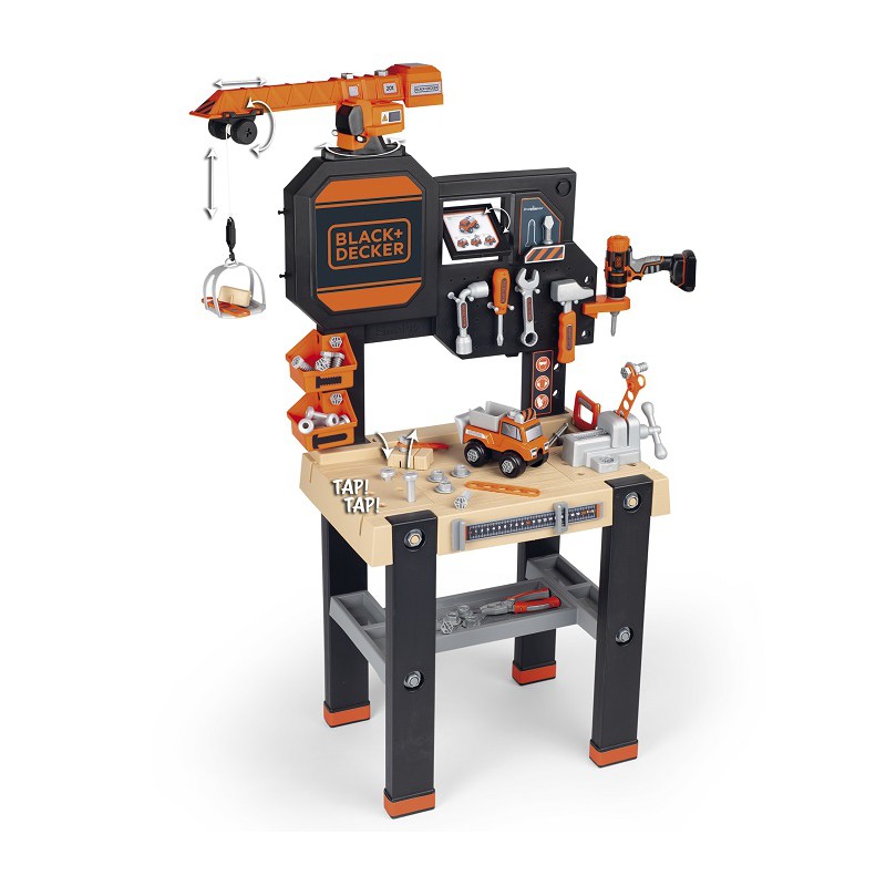 Мастерская с краном Smoby Black&Decker Workshop 94 аксес., 360731