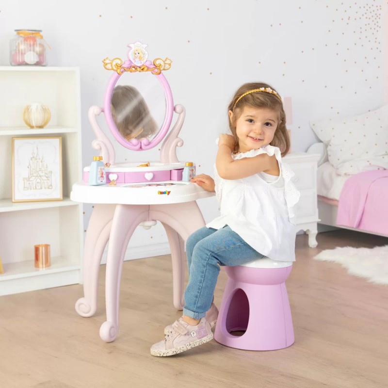 Туалетный столик 2 в 1 Smoby Disney Princess + 10 аксес., 320250