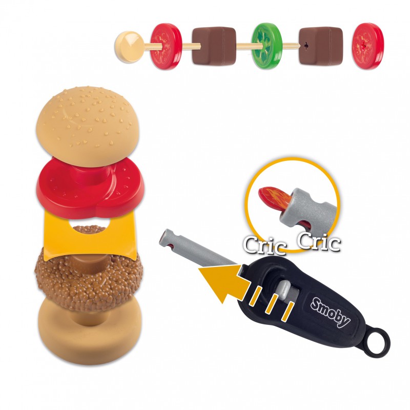 Детский садовый гриль Smoby Grill Barbecue 18 элем., 312001