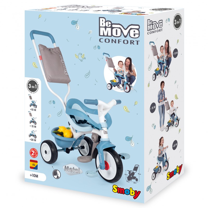 Детский 3-колесный велосипед Smoby Be Move Komfort, 740415
