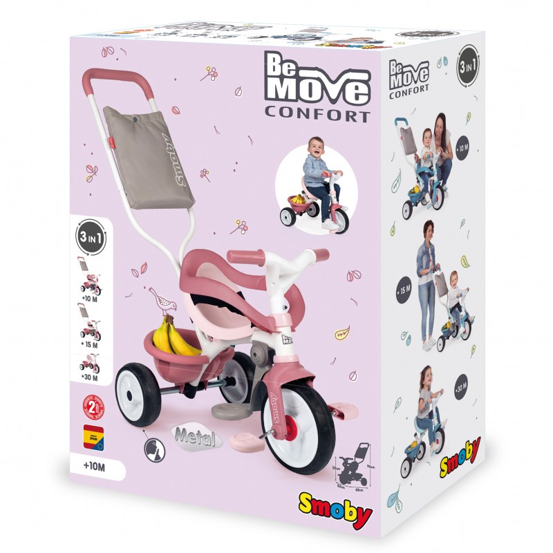 Детский 3-колесный велосипед Smoby Be Move Komfort, 740415