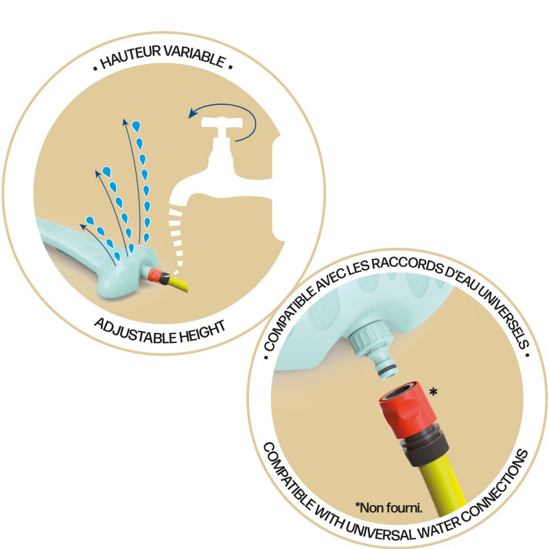 Детский садовый фонтан 2 в 1 Smoby Splashy Way, 820701