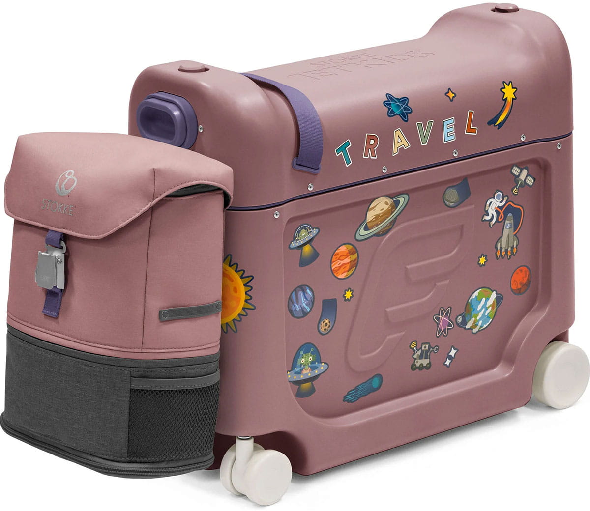 Набор Stokke Jetkids чемодан BedBox + рюкзак Crew Backpack