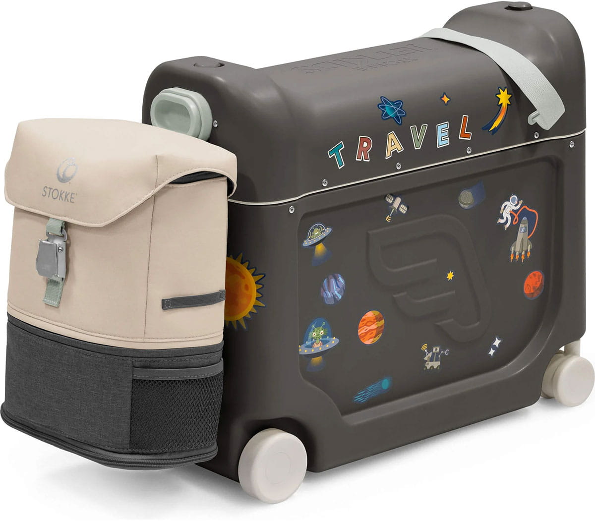 Набор Stokke Jetkids чемодан BedBox + рюкзак Crew Backpack