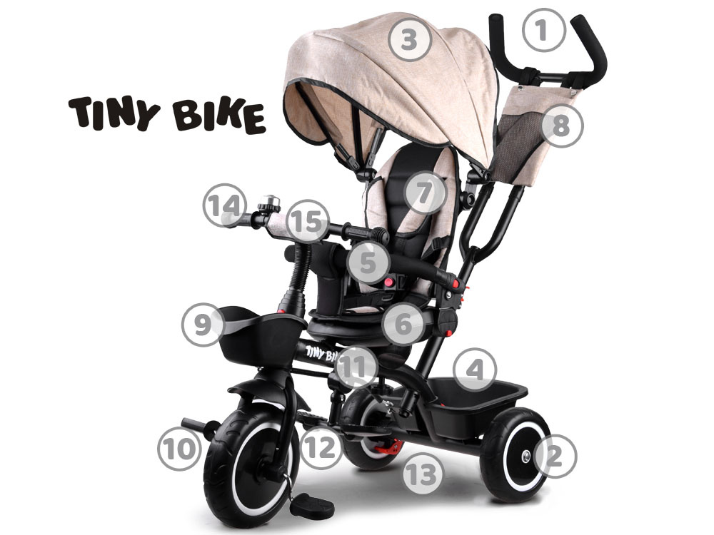 Детский 3-колесный велосипед  Tiny Bike 3 в 1