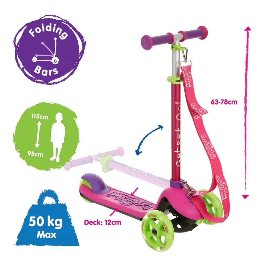 Детский 3-колесный самокат Trunki, TRU-SCS-EU-ZZ-01, TRU-SCS-EU-ZZ-02