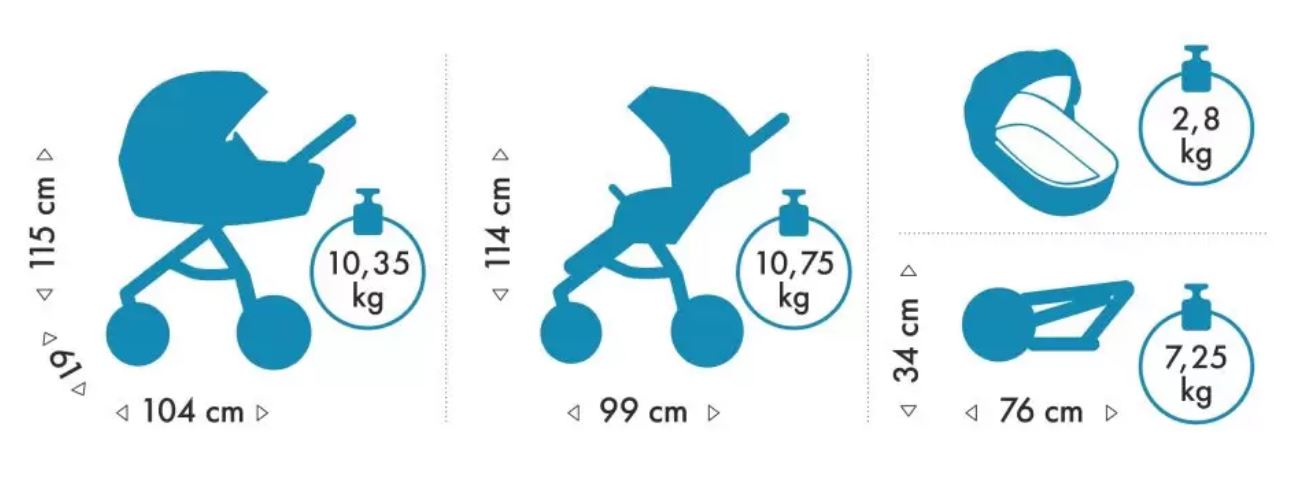 Универсальная коляска 2 в 1 Tutis Leo+