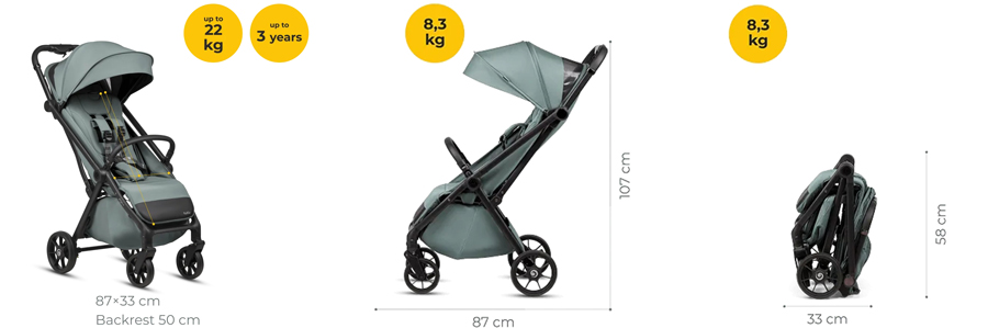 Прогулочная коляска Tutis Jogo Plus