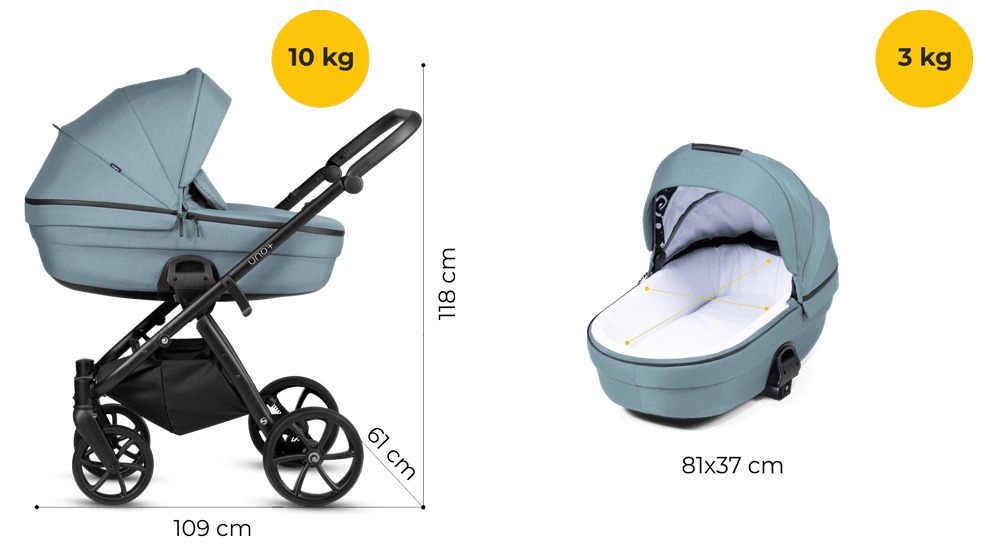 Универсальная коляска 2 в 1 Tutis Uno 6 Plus