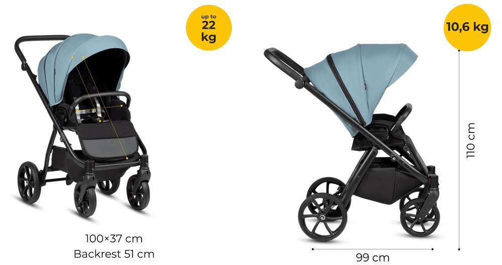 Универсальная коляска 2 в 1 Tutis Uno 6 Plus