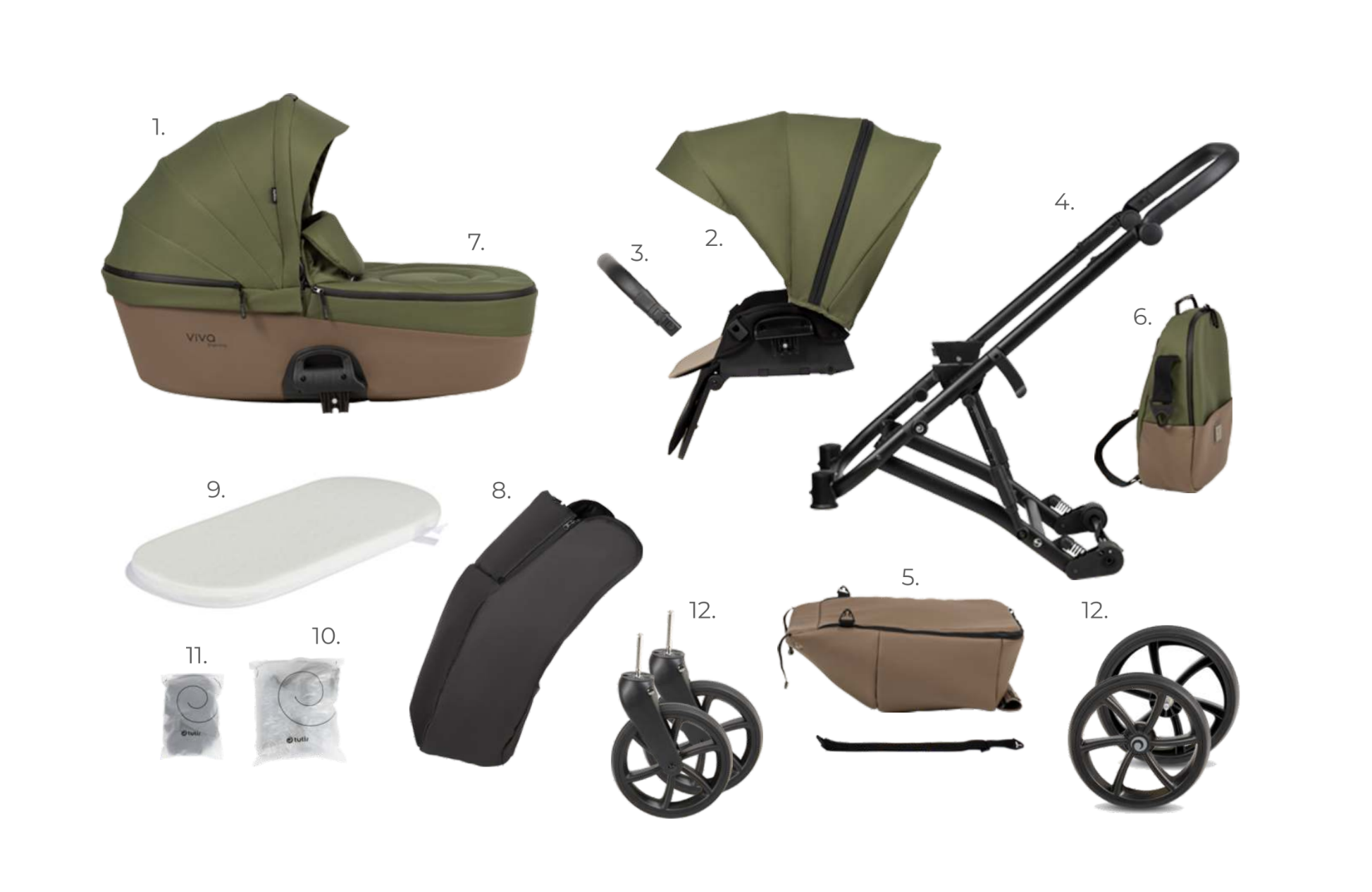 Универсальная коляска 2 в 1 Tutis Viva 6 Plus