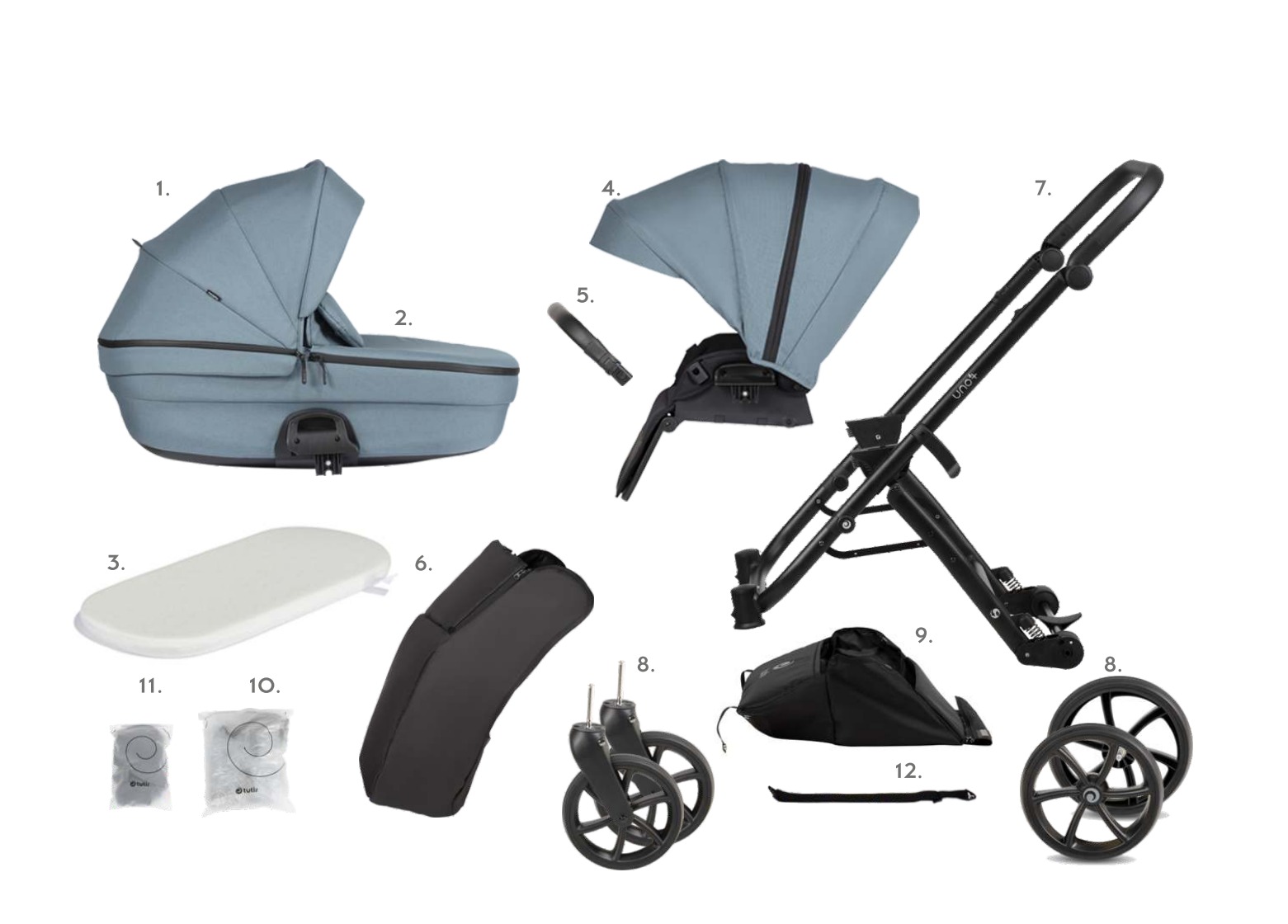 Универсальная коляска 2 в 1 Tutis Uno 6 Plus