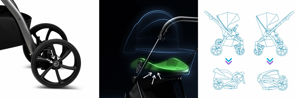 Универсальная коляска 2 в 1 Tutis Leo+
