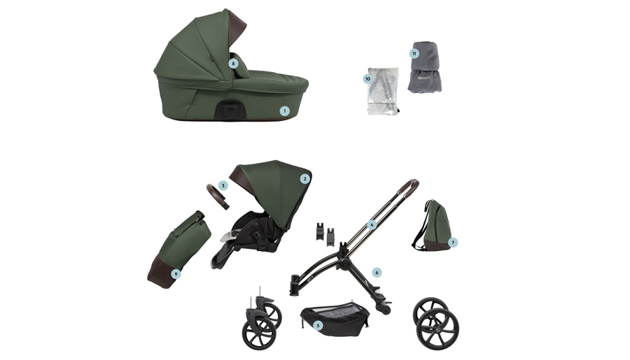 Универсальная прогулочная коляска 2 в 1 Tutis Gio +