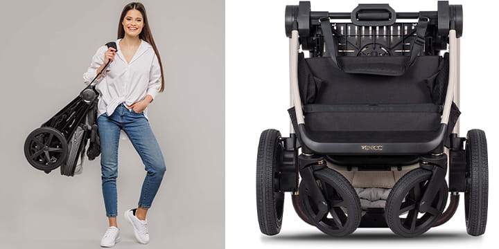 Универсальная коляска 2 в 1 Venicci Tinum Upline