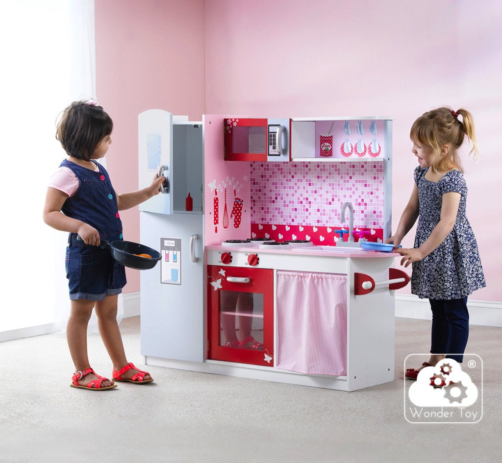 Детская деревяная кухня Wonder Toy Sweet Cherry, 2268
