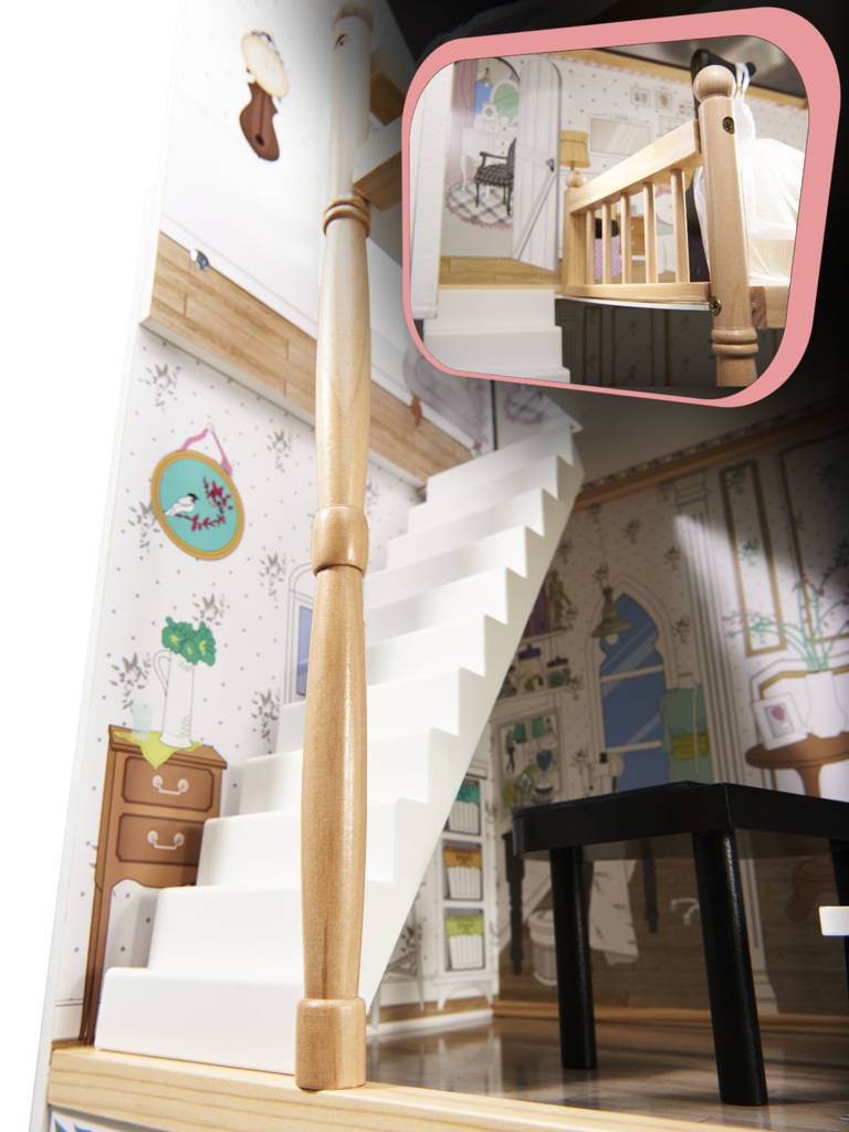 Кукольный домик Wonder Toy Наоми + освещение, WTdIK6487