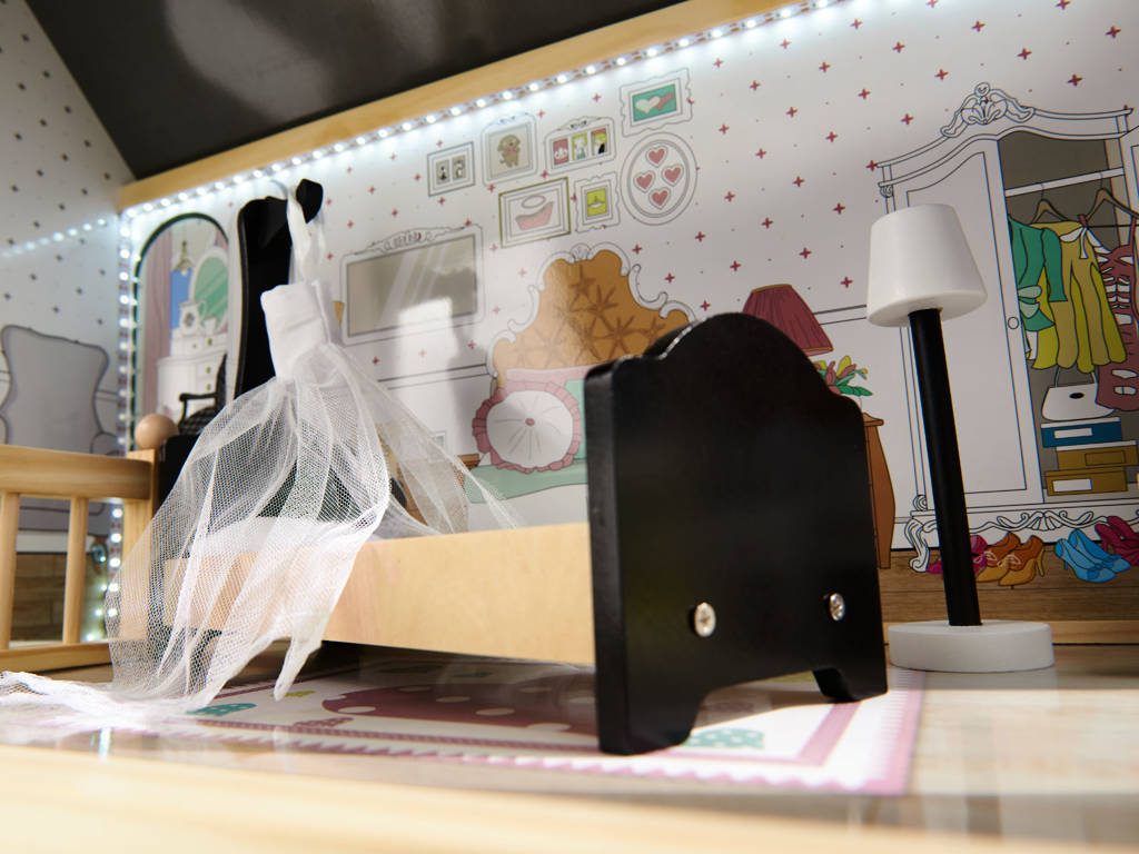 Кукольный домик Wonder Toy Наоми + освещение, WTdIK6487