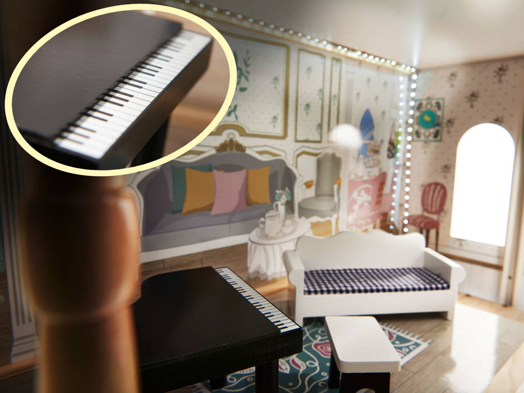 Кукольный домик Wonder Toy Наоми + освещение, WTdIK6487