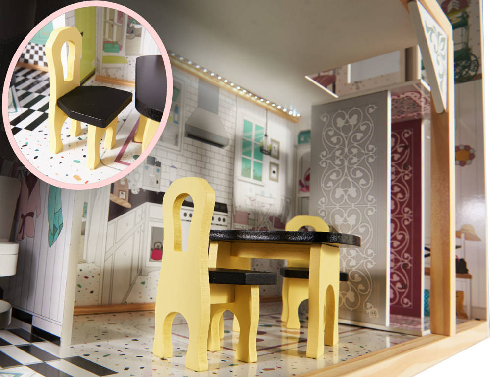 Кукольный домик Wonder Toy Наоми + освещение, WTdIK6487