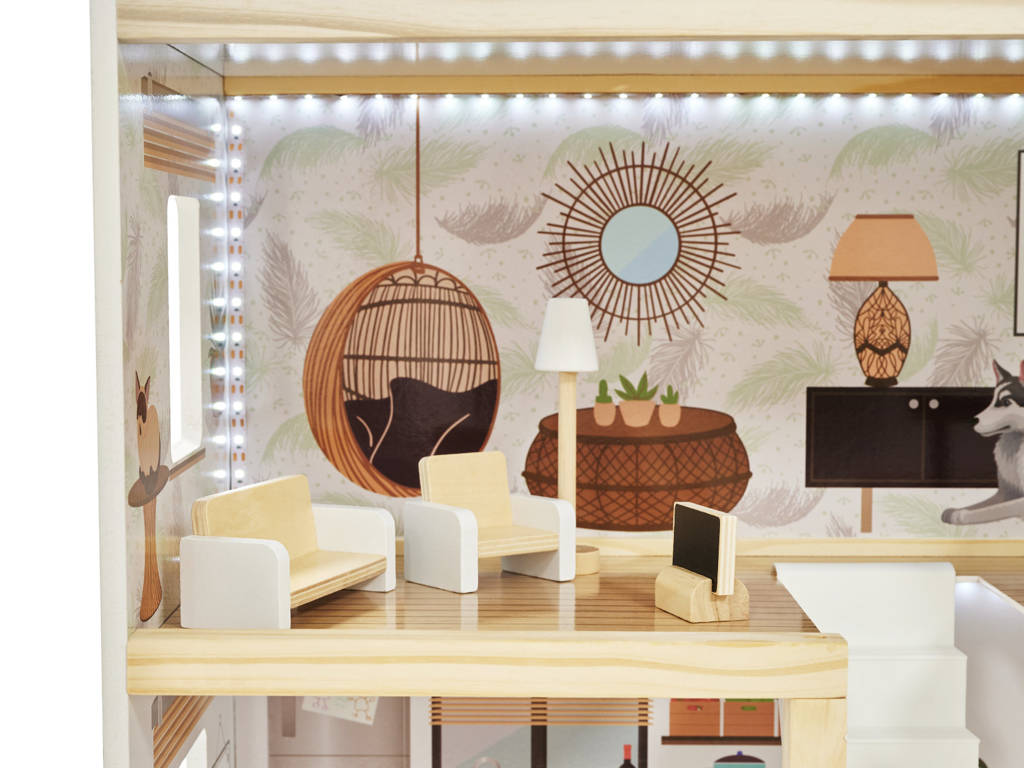 Кукольный домик Wonder Toy Александра + освещение, WTIK5944