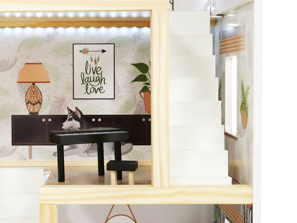 Кукольный домик Wonder Toy Александра + освещение, WTIK5944