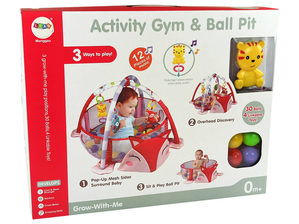 Развивающий коврик-манеж Wonder Toy Лисица, 9486