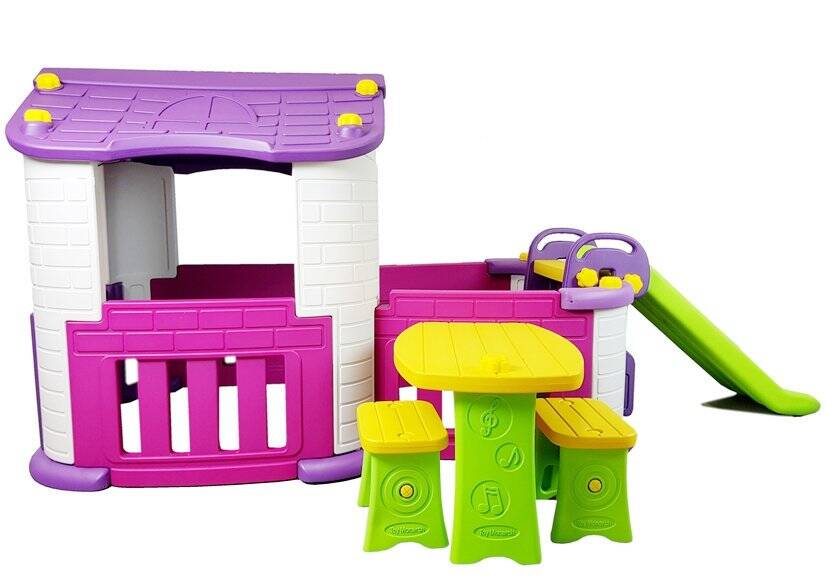 Садовый домик с горкой Wonder Toy Garden House, 7920