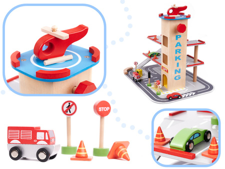 Паркинг деревяный Wonder Toy IKWTKX5853