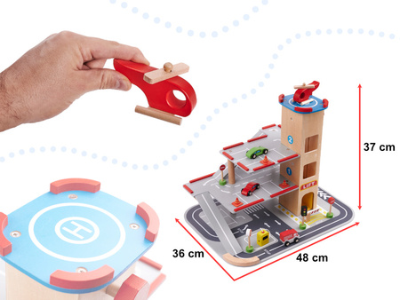 Паркинг деревяный Wonder Toy IKWTKX5853