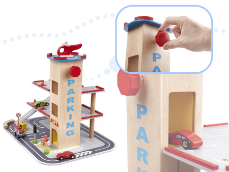 Паркинг деревяный Wonder Toy IKWTKX5853