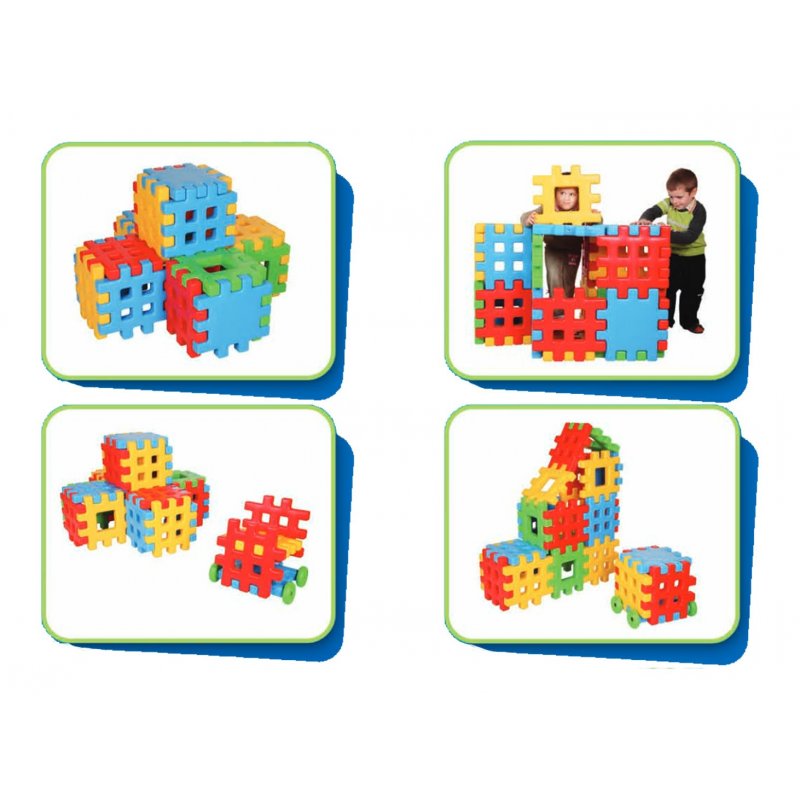 Обучающие блоки для строительства Woopie Вафли, 543232