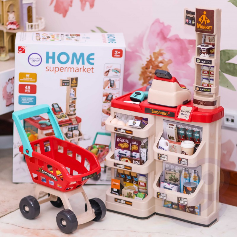 Игровой набор Woopie Супермаркет с кассовым аппаратом и тележкой 48 аксес., 29979