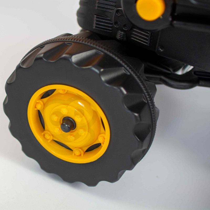 Педальный трактор с ковшом Woopie MaxTrac желтый, 28415