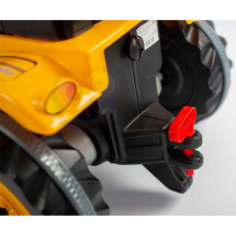 Педальный трактор с ковшом Woopie MaxTrac желтый, 28415