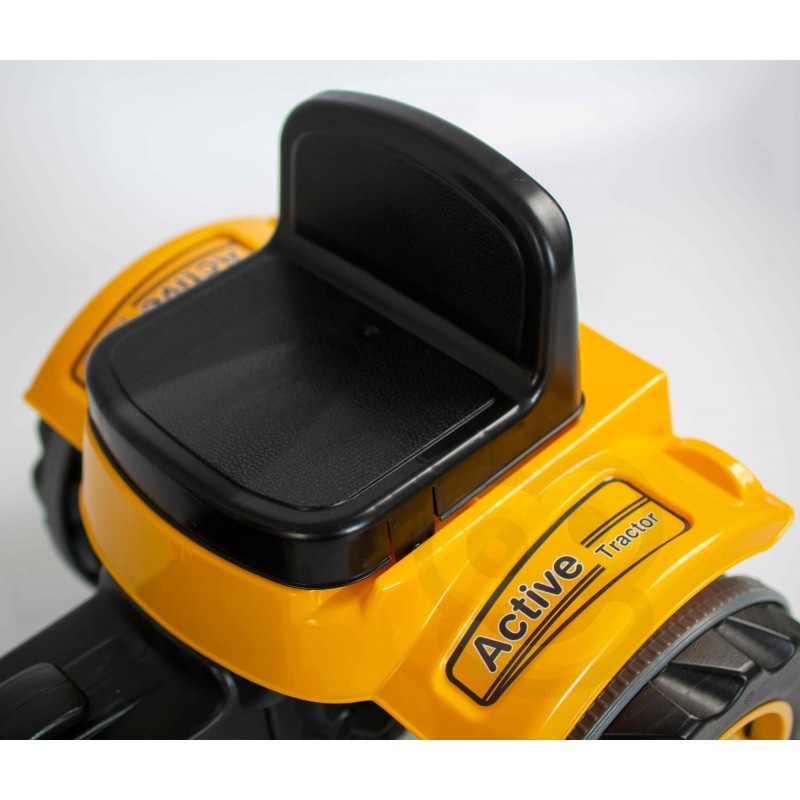 Педальный трактор с ковшом Woopie MaxTrac желтый, 28415