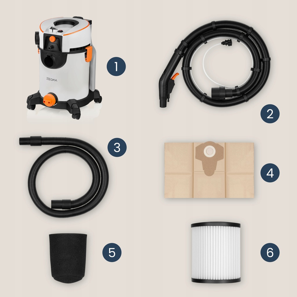 Многофункциональный моющий пылесос Zeegma Zonder Wash, 4956