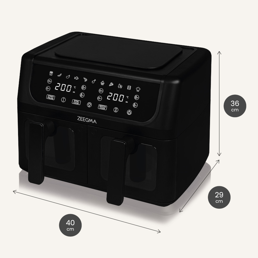 Аэрофритюрница двухкамерная Zeegma Dual, 4845