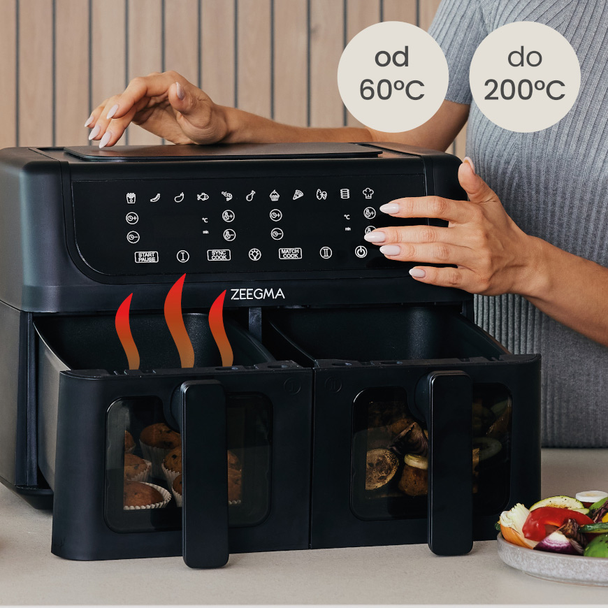 Аэрофритюрница двухкамерная Zeegma Dual, 4845