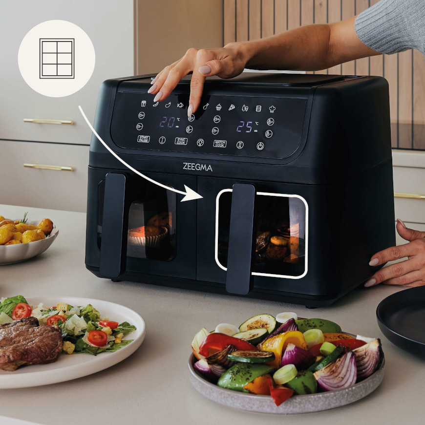 Аэрофритюрница двухкамерная Zeegma Dual, 4845