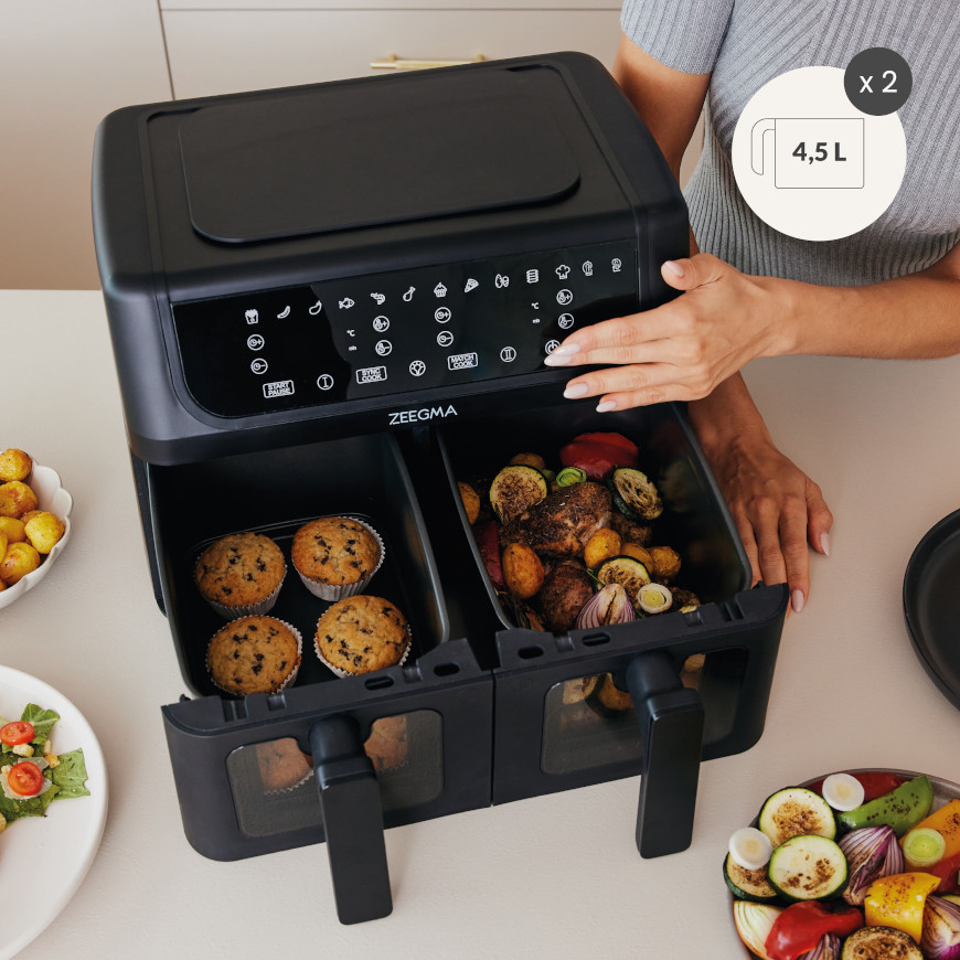 Аэрофритюрница двухкамерная Zeegma Dual, 4845