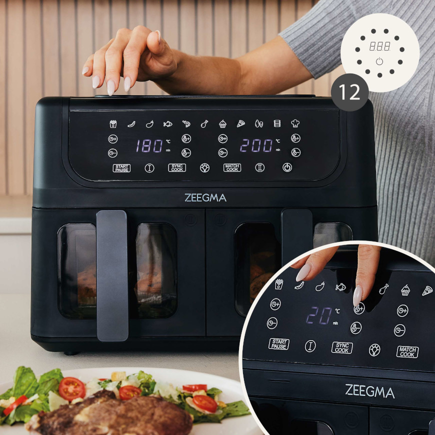 Аэрофритюрница двухкамерная Zeegma Dual, 4845