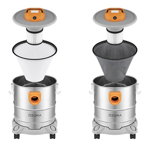 Промышленный пылесос Zeegma Zonder Pro Ash Silver, 4414