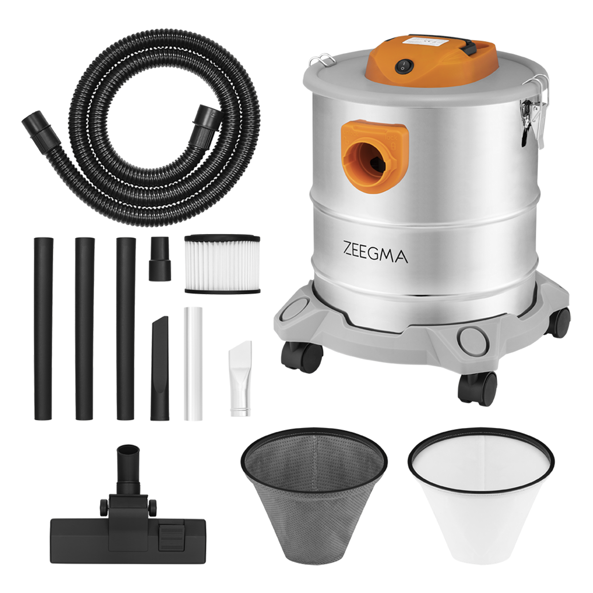 Промышленный пылесос Zeegma Zonder Pro Ash Silver, 4414